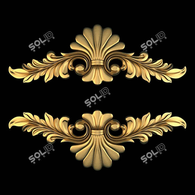 Elegant Decorative Ornaments - 03 3D model image 2