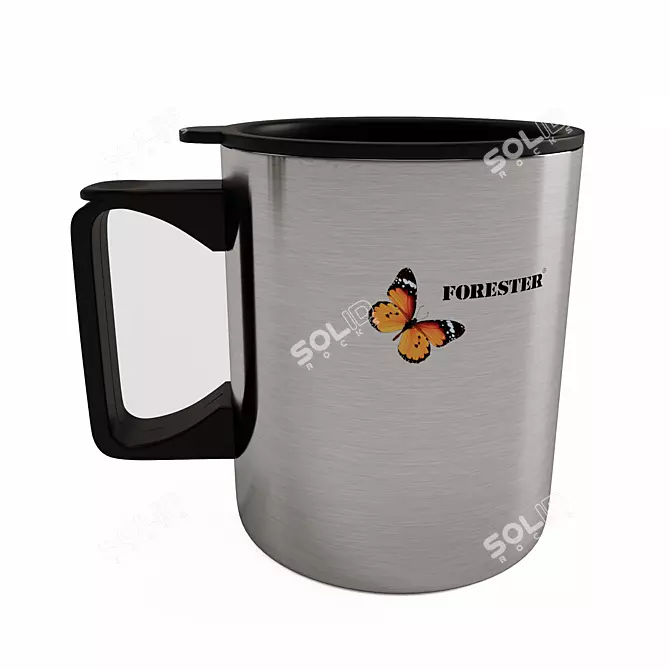 Forester Thermo Mug: Tea, Coffee & Lid 3D model image 1