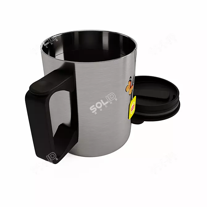 Forester Thermo Mug: Tea, Coffee & Lid 3D model image 4