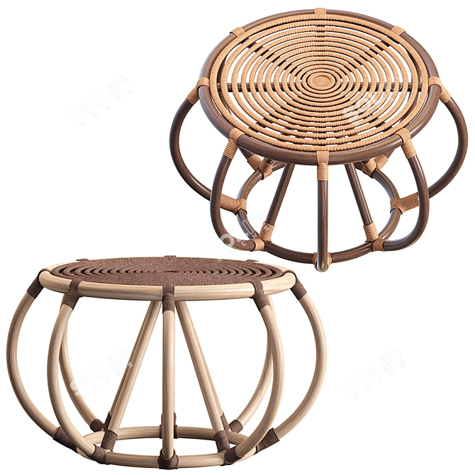 Sleek Uli Accent Table 3D model image 1