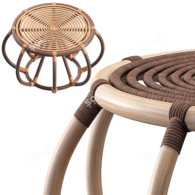 Sleek Uli Accent Table 3D model image 4