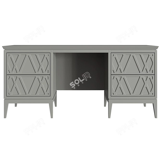 Sleek Austin Home Desk: Stylish, Spacious, Durable 3D model image 2