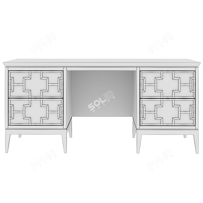 Austin Home Desk: Stylish and Functional 3D model image 3