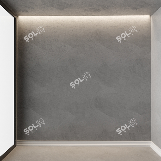 Premium 4K Decorative Plaster 3D model image 3