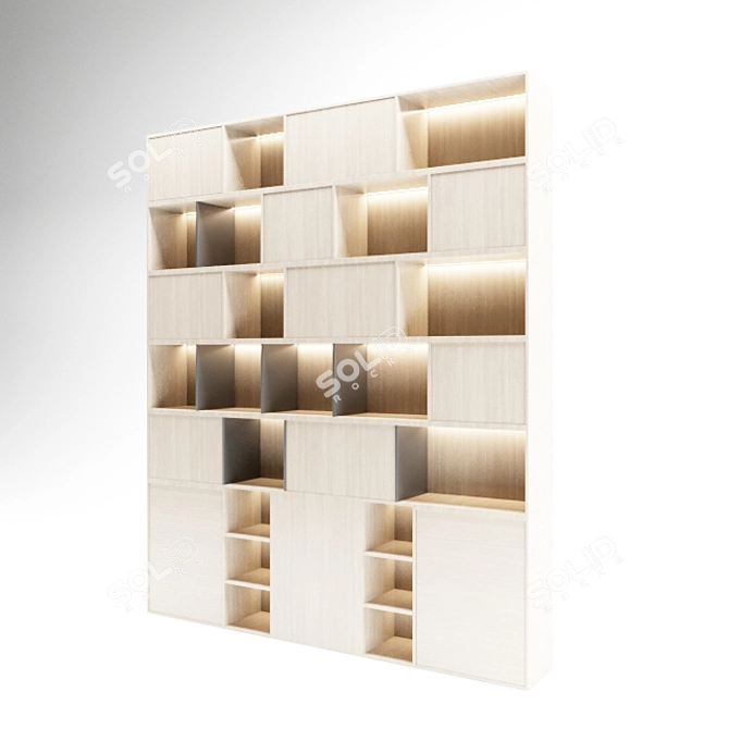 Versatile Modular Cabinet 3D model image 2