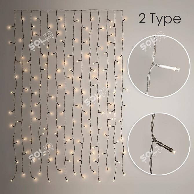 TwinkleLight Garland 3D model image 1