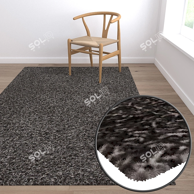 Luxurious Rug Set: High-Quality Textures for Every Perspective 3D model image 5