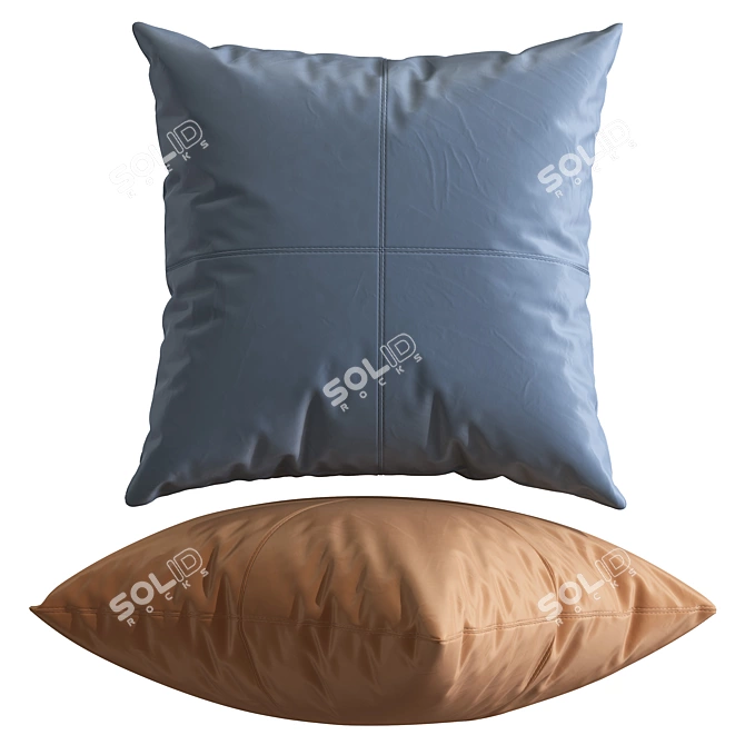 Silk Decorative Pillows Collection 3D model image 4