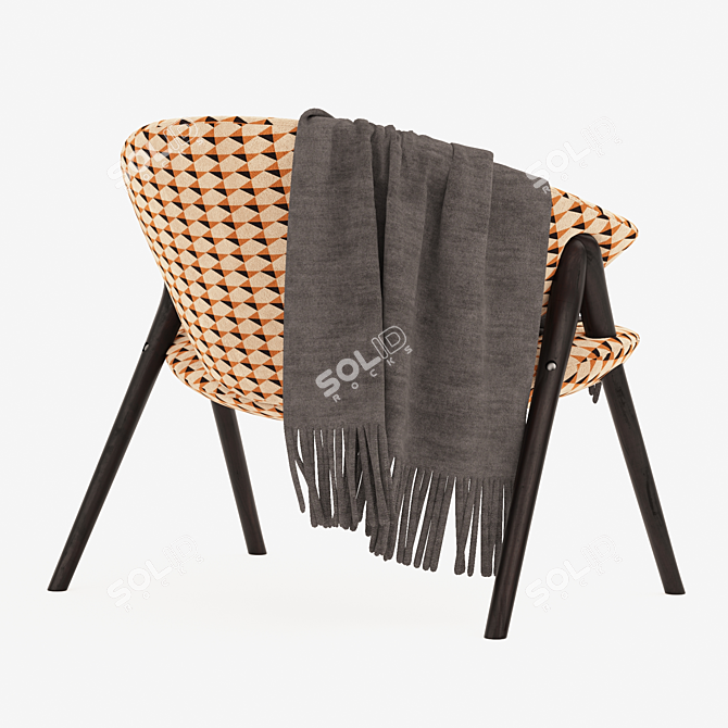 Elegant Oliva Armchair | Italian Design 3D model image 2