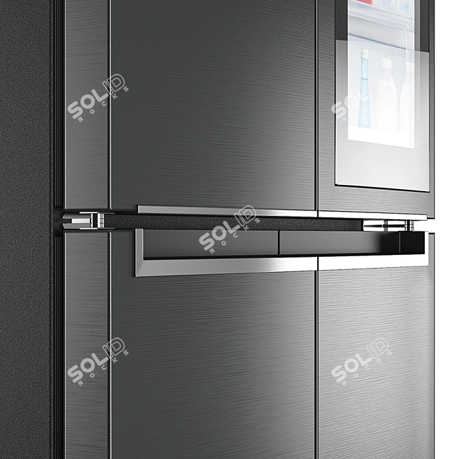 LG GC-Q22FTBKL: Stylish and Spacious Fridge 3D model image 4