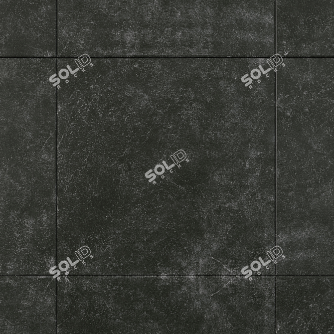 KIBO Black Stone Wall Tiles: Multi-Texture 3D Render 3D model image 2