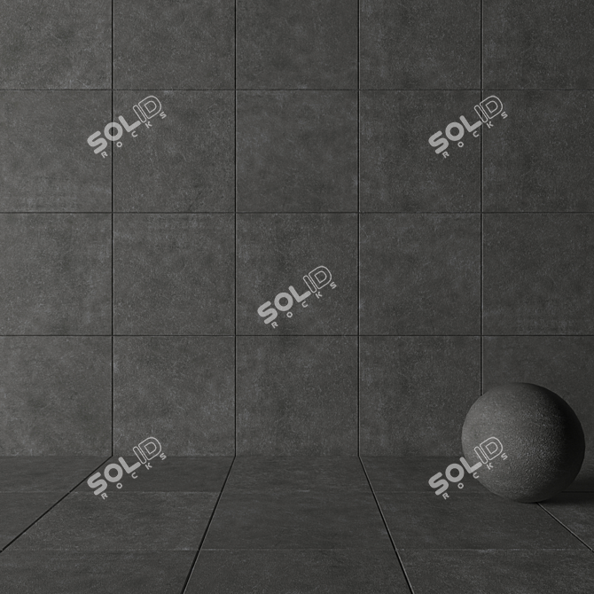 Kibo Fume Stone Wall Tiles: Stylish, Durable, Multi-textured 3D model image 3