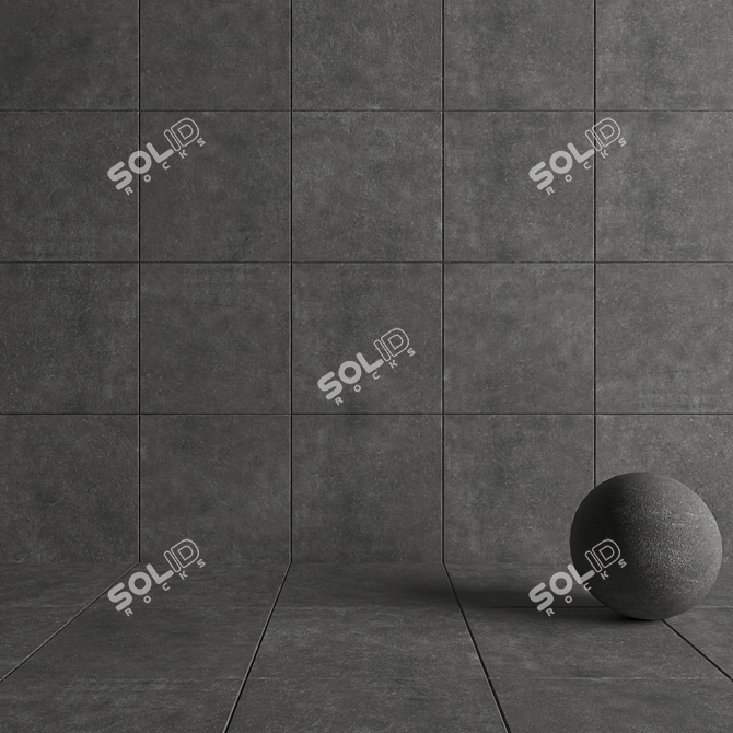 Kibo Fume Stone Wall Tiles: Stylish, Durable, Multi-textured 3D model image 4