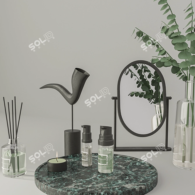 Title: Chic Home Decor Set 3D model image 2