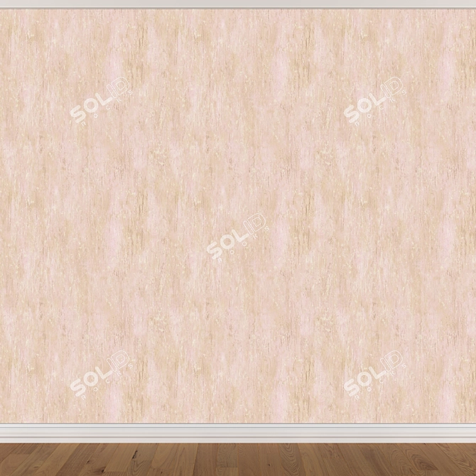 Title: Seamless Wallpaper Set - 3 Colors 3D model image 4