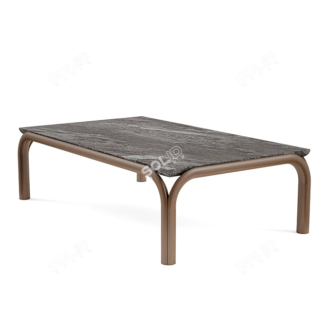 Bruno M_d Maua Coffee Table: Elegant and Functional 3D model image 2