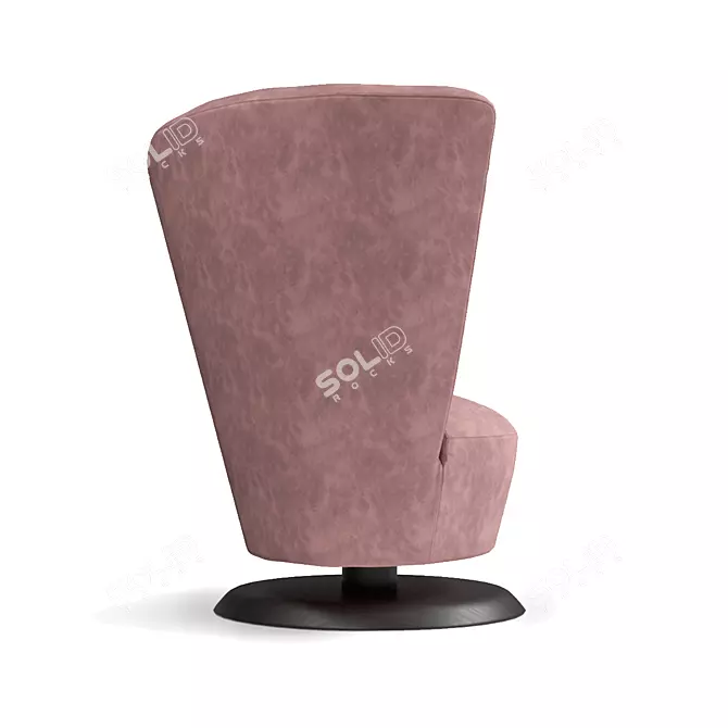 Giorgetti Arabella Armchair: Sleek Geometry and Premium Materials 3D model image 3