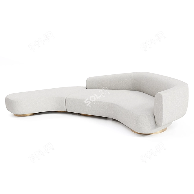 Kookudesign Repose: Modern Luxury Sofa 3D model image 5