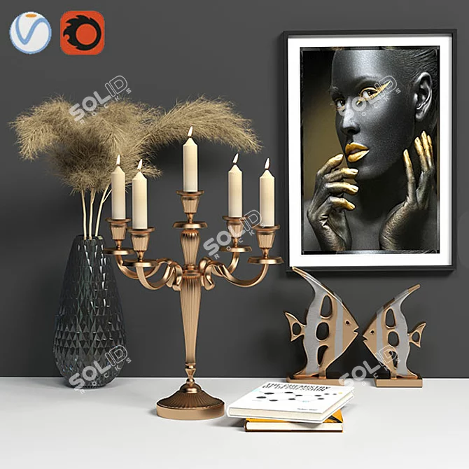 Elegant Décor Accents 3D model image 1