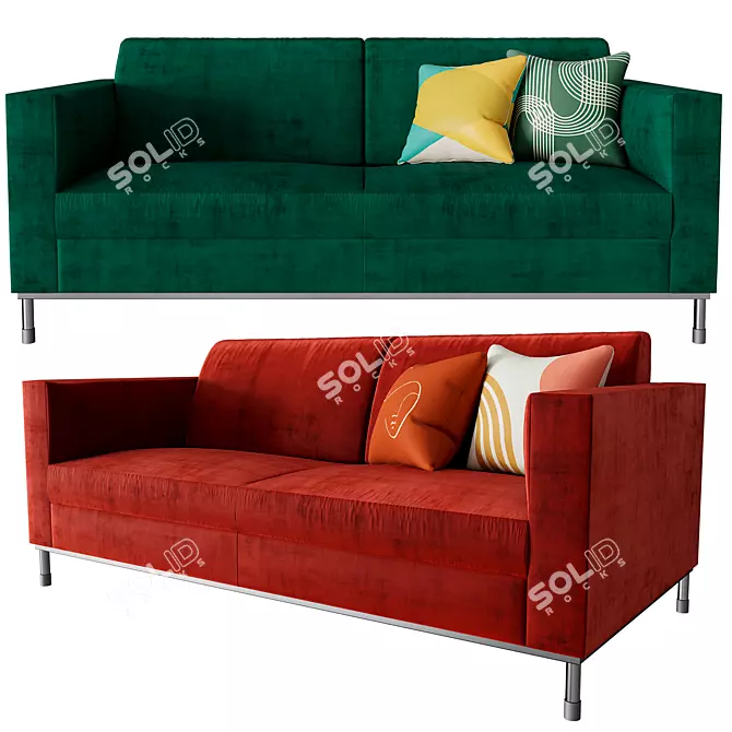 Title: LARSON Sofa: A Symphony of Comfort 3D model image 1
