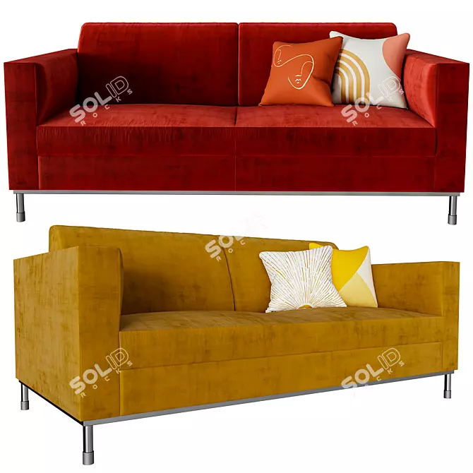 Title: LARSON Sofa: A Symphony of Comfort 3D model image 2