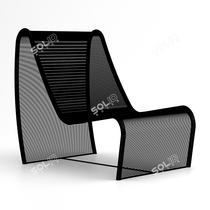 Comfort in Style: Tidelli Armchair 3D model image 4