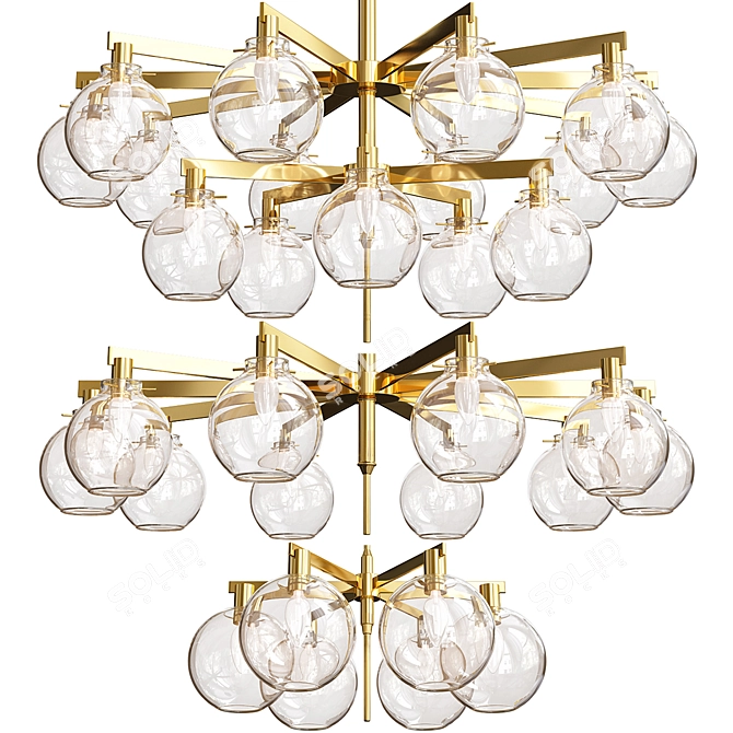 Carmella Globe Pendant Set: Exclusive Lighting by Hans-Agne Jakobsson 3D model image 1