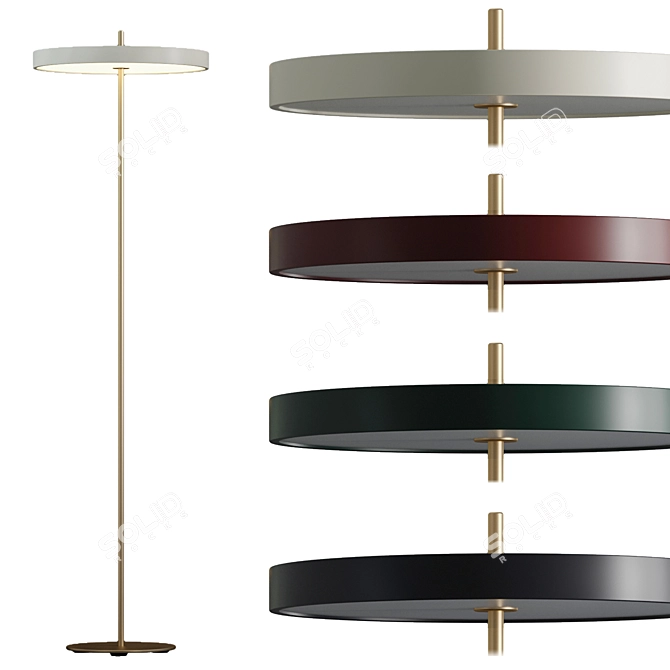 Elegant Nordic Asteria Floor 3D model image 1