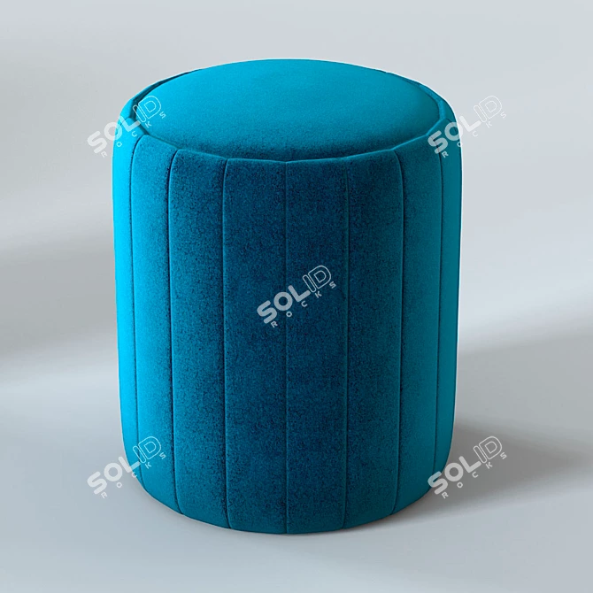 Elegant Melis Pouf by Origami 3D model image 7