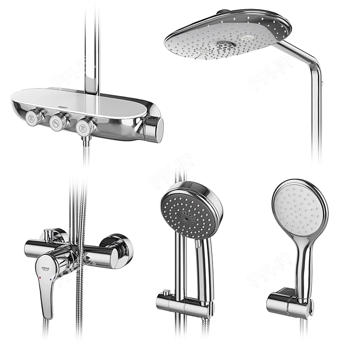 GROHE Set 97: Revitalize Your Shower 3D model image 3