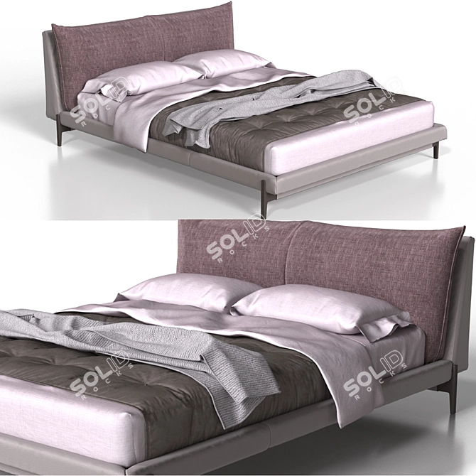 Ditre Italia Kim Bed - Sleek and Elegant Sleeping Solution 3D model image 1