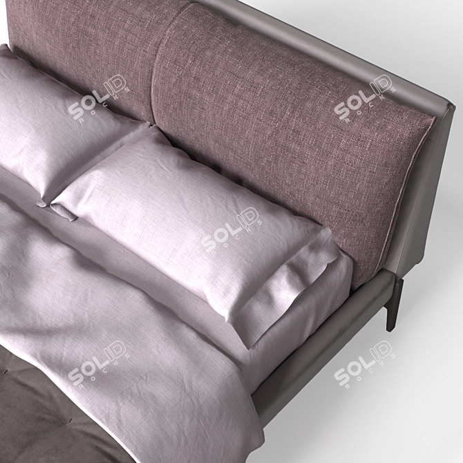 Ditre Italia Kim Bed - Sleek and Elegant Sleeping Solution 3D model image 2