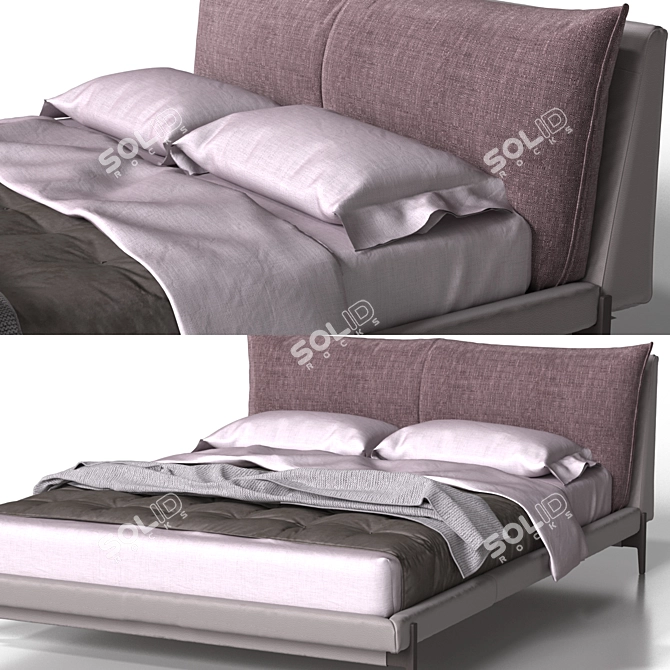 Ditre Italia Kim Bed - Sleek and Elegant Sleeping Solution 3D model image 3