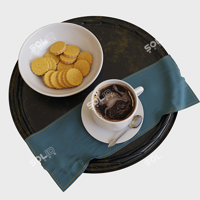 Smooth Model Coffee Kit 3D model image 1