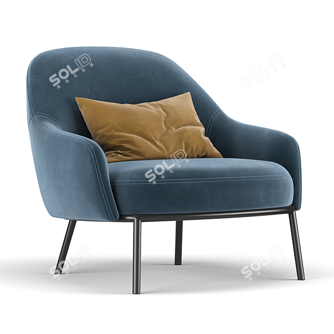Timeless Comfort: Shift Classic Chair 3D model image 3