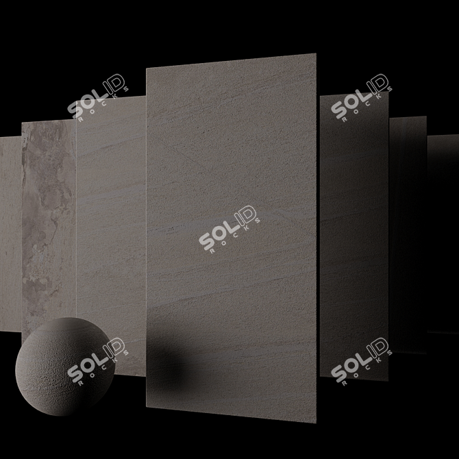 Santorini Beige Stone Set: Multi-Texture, HD Textures, 60x120 cm 3D model image 2