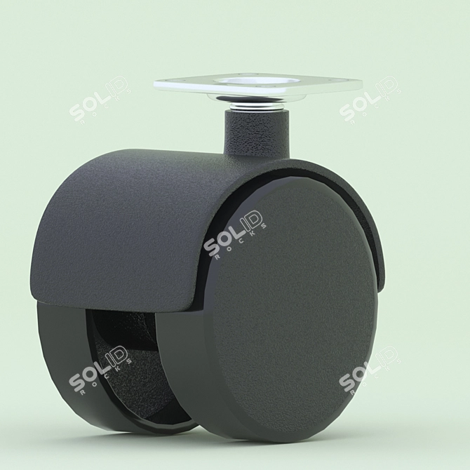 Versatile Furniture Wheels: Enhance Mobility 3D model image 1