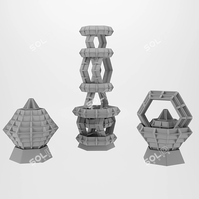 HexaCell: Endless Building Possibilities 3D model image 2