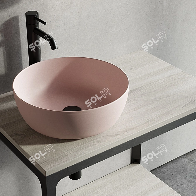 Scarabeo ABLE Single Vanity Unit Set 2 3D model image 4