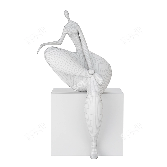 Contemporary Mesh Sculpture: Jean Louis Toutain 3D model image 2