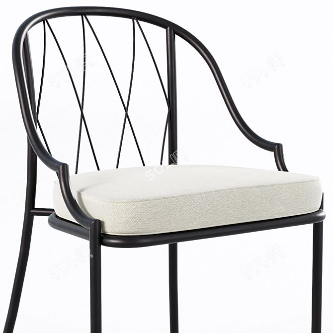 Elegant Emu Como Dining Chair 3D model image 2