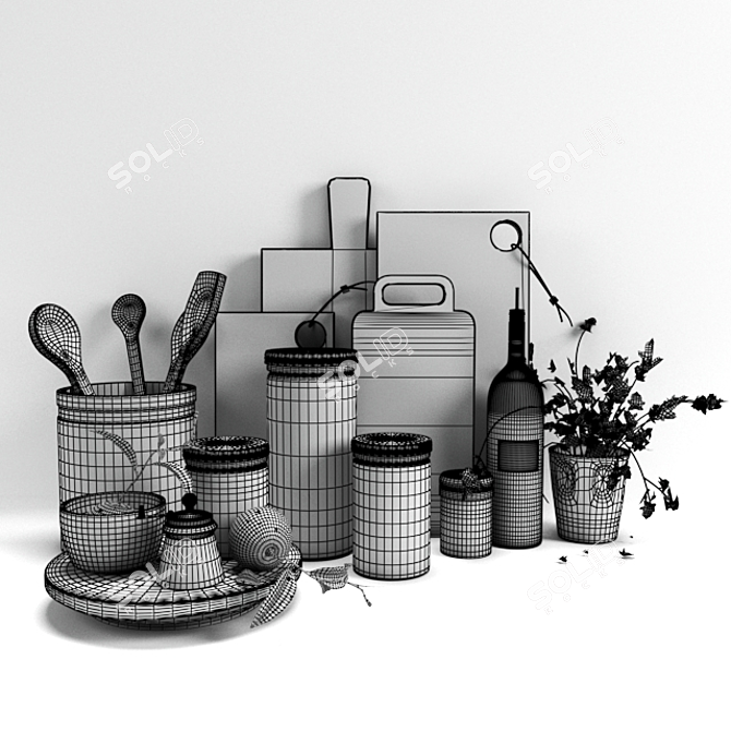 Versatile Kitchen Essentials 3D model image 1