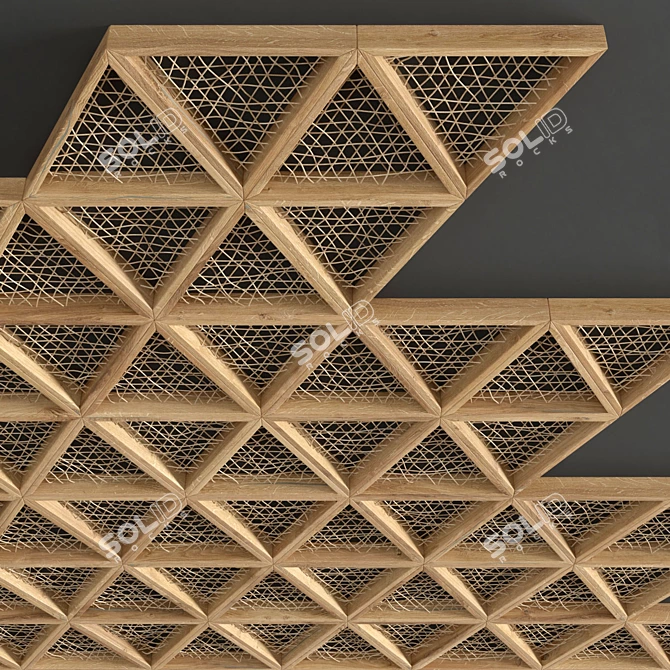 Triangular Branch Ceiling Frame 3D model image 4