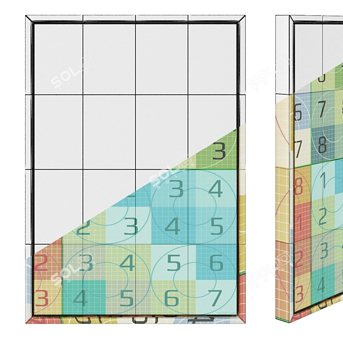 Amsterdam Uptown: 50x70cm Art 3D model image 5