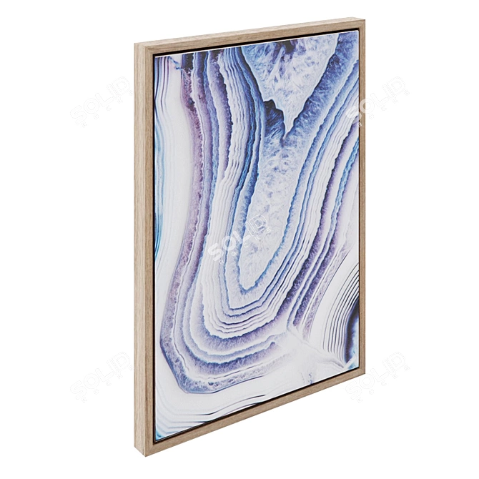 Lilac Whish: Stunning Painting 50x70cm 3D model image 2