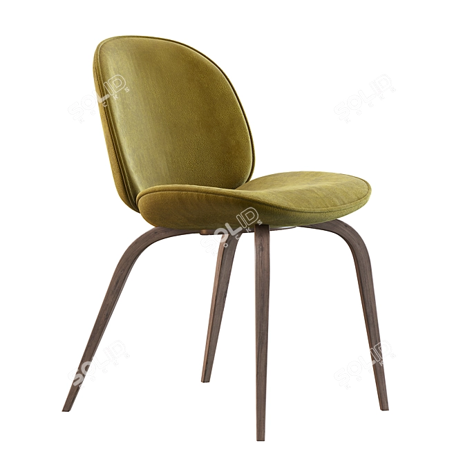 Beetle Dining Chair - Stylish Seating Option 3D model image 4