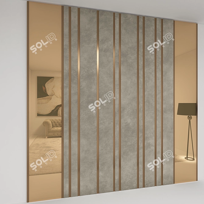 Modern Upholstered Headboard 300x300 3D model image 4