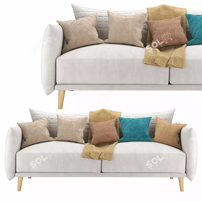 Modern Matera Sofa V02: High Quality & Realistic 3D Model 3D model image 1