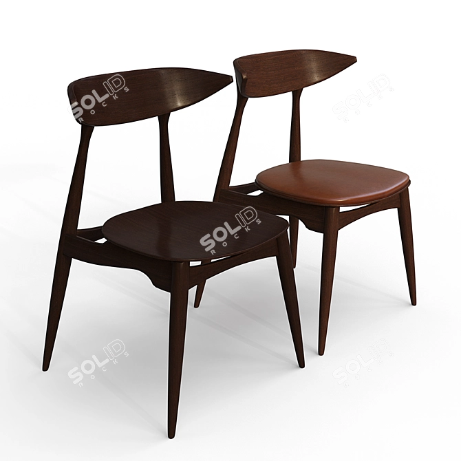 Contemporary Stylish Chair 3D model image 5