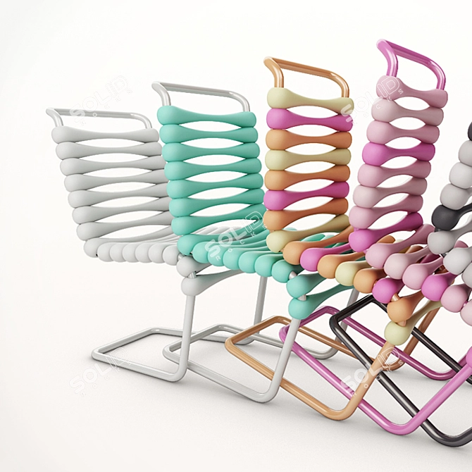 Foam Fusion Bounce Chair 3D model image 2